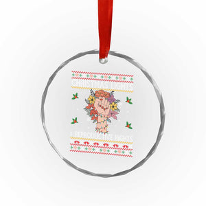Funny Feminist Lights And Reproductive Rights Crystal Glass Ornament Ugly Christmas Gift TS12 Print Your Wear