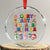 Funny First Xmas Crystal Glass Ornament Sorry Santa I Drank The Milk Retro Baby Bottle TS11 Transparent Glass 3'' Circle Print Your Wear