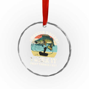 Funny Fishing Master-Baiter Crystal Glass Ornament Kayak Fishing Dad Grandpa Bass Fish Adult Humor TS02 Print Your Wear