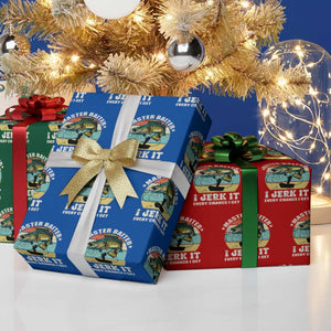 Funny Fishing Master-Baiter Wrapping Paper Roll Kayak Fishing Dad Grandpa Bass Fish Adult Humor TS02 Print Your Wear