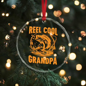 Funny Fishing Vintage Reel Cool Grandpa Crystal Glass Ornament TS10 Print Your Wear