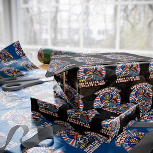 Funny Football Rivarly Wrapping Paper Roll Hammer The Hawk New England Minutemen Championship TS11 Black Print Your Wear