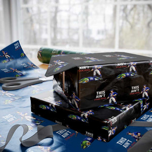 Funny Football Rivarly Wrapping Paper Roll This Aint Your Year New England Minutemen Championship TS11 Black Print Your Wear