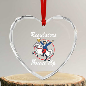 Funny Founding Father Patriotic Drinking Heart Crystal Glass Ornament Regulators Mount Up 4th of July TS02 Transparent Glass 3'' Heart Print Your Wear