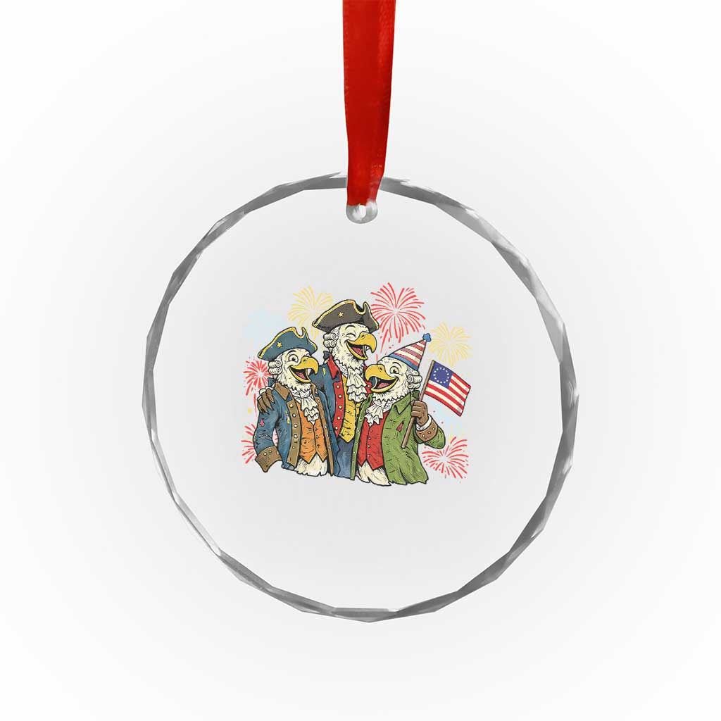 Funny Founding Fathers Eagle Crystal Glass Ornament 250th Anniversary America Patriotic Gift TS12 Print Your Wear