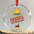 Funny Fragile That Must Be Italian Xmas Movie Crystal Glass Ornament TS11 Transparent Glass 3'' Circle Print Your Wear