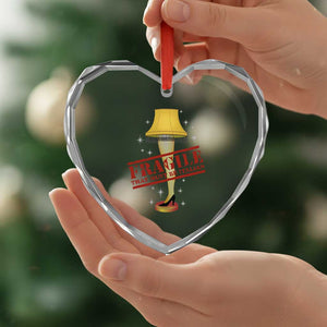 Funny Fragile That Must Be Italian Xmas Movie Heart Crystal Glass Ornament TS11 Print Your Wear