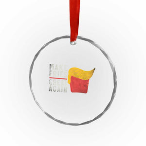Funny Fries Crystal Glass Ornament Vintage Make Fries Great Again TS10 Print Your Wear