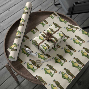 Funny Frog Bruh Resist Meme Wrapping Paper Roll Free Portland Oregon Political Satire TS02 Beige Print Your Wear