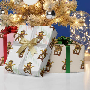 Funny Frog Cowboy Six Seven Meme Wrapping Paper Roll 67 Doot Doot Western Animal Trend Gift TS12 Print Your Wear