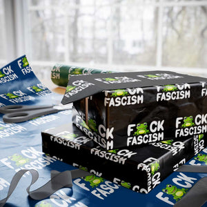 Funny Frog Fck Fascism Wrapping Paper Roll Resist Protest Human Rights TS02 Black Print Your Wear