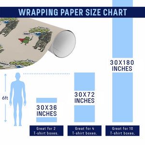 Funny Frog Protest Comic Graphic Wrapping Paper Roll Ribbit Resist Stand Against TS02 Print Your Wear
