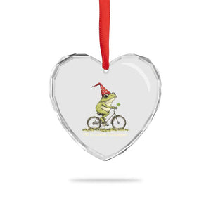 Funny Frog St Patricks Day Heart Crystal Glass Ornament Off To Commit Shenanigans Four Leaf Clover TS11 Print Your Wear