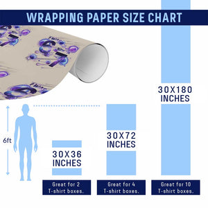 Funny Galaxy Space Birthday Wrapping Paper Roll I Was Six Now I Am Seven TS12 Print Your Wear