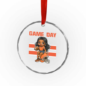 Funny Game Day Cute Girl Crystal Glass Ornament Midwest Football Player Gift TS12 Print Your Wear
