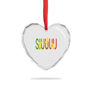 Funny Game Day Soccer Celebration Gift Heart Crystal Glass Ornament Siuuuu TS12 Print Your Wear