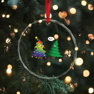 Funny Gay Xmas Crystal Glass Ornament Rainbow Christmas Tree LGBT TS09 Print Your Wear