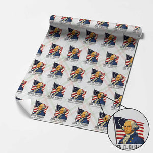 Funny George Washington 1776 Wrapping Paper Roll 4th July Suck-It England TS14 Christmas Plaid Print Your Wear