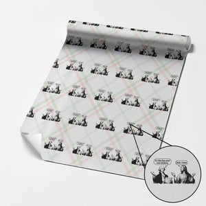 Funny George Washington and Jesus Conversation Wrapping Paper Roll Dude I Know Founding Values and Faith Political Commentary TS02 Christmas Plaid Print Your Wear