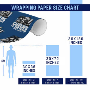 Funny George Washington Cheers To 250 Years Wrapping Paper Roll TS12 Print Your Wear