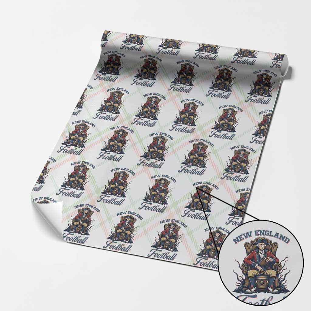 Funny George Washington NE Football Lover Gift Wrapping Paper Roll TS12 Christmas Plaid Print Your Wear