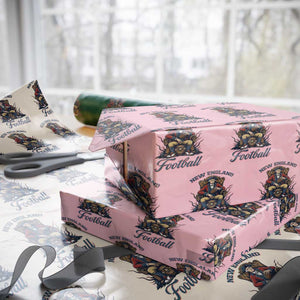 Funny George Washington NE Football Lover Gift Wrapping Paper Roll TS12 Light Pink Print Your Wear