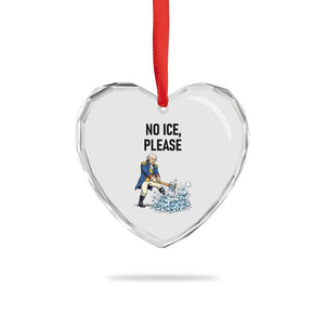 Funny George Washington Political Anti Ice Gift Heart Crystal Glass Ornament TS12 Print Your Wear