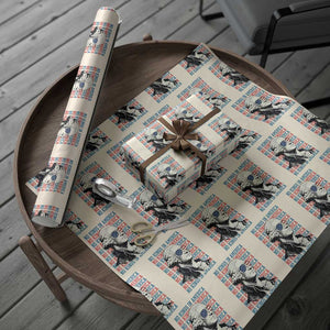 Funny George Washington Protest Wrapping Paper Roll No Kings In America TS12 Beige Print Your Wear