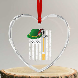 Funny German Beer Heart Crystal Glass Ornament Oktoberfest Vintage American Flag Alpine hat TS11 Transparent Glass 3'' Heart Print Your Wear