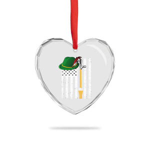 Funny German Beer Heart Crystal Glass Ornament Oktoberfest Vintage American Flag Alpine hat TS11 Print Your Wear