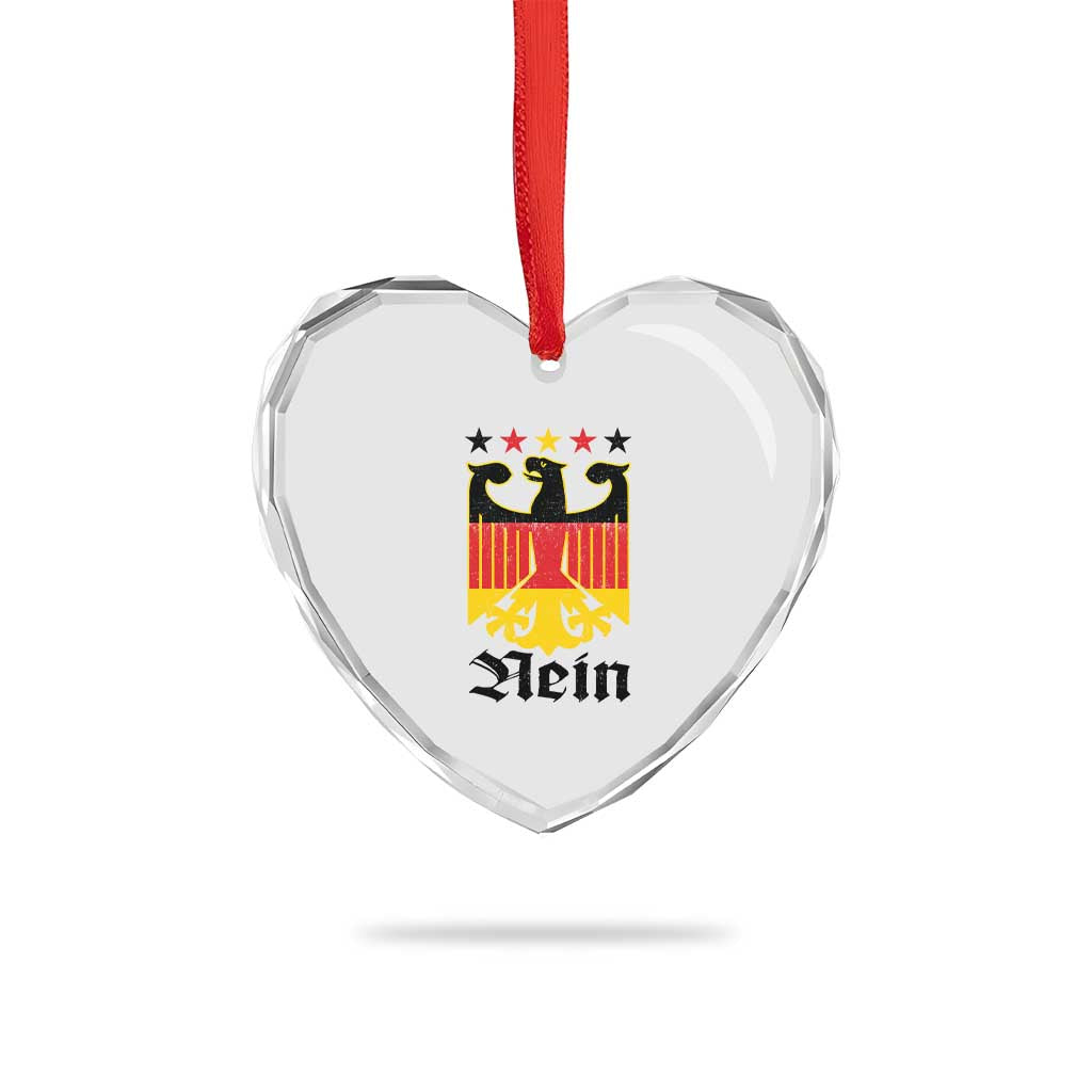 Funny German Eagle Heart Crystal Glass Ornament Vintage Nein No Germany Souvenir Oktoberfest TS11 Print Your Wear