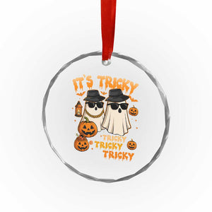 Funny Ghost Crystal Glass Ornament It's Tricky Tricky Tricky 90s Nostalgia Halloween Costume TS10 Print Your Wear
