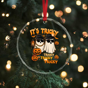 Funny Ghost Crystal Glass Ornament It's Tricky Tricky Tricky 90s Nostalgia Halloween Costume TS10 Print Your Wear