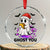 Funny Ghost Halloween Christmas Crystal Glass Ornament Ghost You TS14 Transparent Glass 3'' Circle Print Your Wear