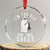Funny Ghost Halloween Crystal Glass Ornament I Am Too Old For This Sheet TS14 Transparent Glass 3'' Circle Print Your Wear