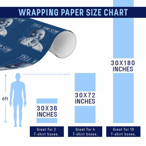 Funny Giggling Niche Baby Is Calling Wrapping Paper Roll Tuff Baby AI Laughing Gen Alpha Meme TS02 Print Your Wear