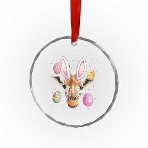 Funny Giraffe Bunny Crystal Glass Ornament Happy Easter Day Sunday TS02 Print Your Wear