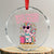 Funny Girls Trip Unicorn Crystal Glass Ornament Bags Packed Flaps Waxed No Turning Back Bikini Vacation Bachelorette TS02 Transparent Glass 3'' Circle Print Your Wear