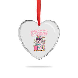 Funny Girls Trip Unicorn Heart Crystal Glass Ornament Bags Packed Flaps Waxed No Turning Back Bikini Vacation Bachelorette TS02 Print Your Wear