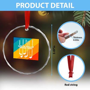 Funny Golf Clubs Crystal Glass Ornament Life Is Full Of Important Choices TS12 Print Your Wear