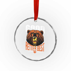 Funny Good Better Best Crystal Glass Ornament BR Eating Cheese CFB Football Fans TS11 Print Your Wear