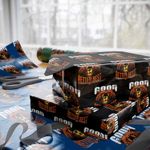 Funny Good Better Best Wrapping Paper Roll BR Eating Cheese CFB Football Fans TS11 Black Print Your Wear