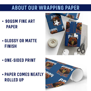 Funny Good Better Best Wrapping Paper Roll BR Eating Cheese CFB Football Fans TS11 Print Your Wear