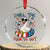 Funny Goose 4th of July Crystal Glass Ornament Chill the Fourth Out Patriotic Humor with Summer Vibes - Print Your Wear