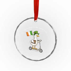 Funny Goose Christian St Patrick's Day Crystal Glass Ornament Off To Pray For The Kerfufflers TS14 Print Your Wear