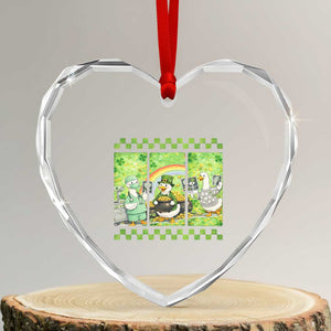 Funny Goose Radiologic Technologist Heart Crystal Glass Ornament St Patricks Day Gift TS12 Transparent Glass 3'' Heart Print Your Wear