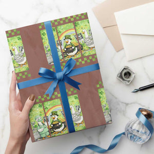 Funny Goose Radiologic Technologist Wrapping Paper Roll St Patricks Day Gift TS12 Mocha Print Your Wear