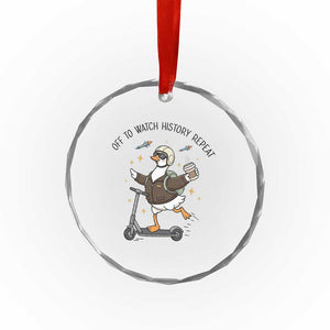 Funny Goose Support Freedom Meme Crystal Glass Ornament Off To Watch History Repart TS14 Print Your Wear