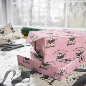 Funny Goose Support Freedom Meme Wrapping Paper Roll Off To Watch History Repart TS14 Light Pink Print Your Wear