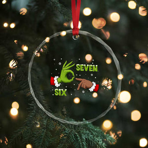 Funny Green And Bigfoot Six Seven Meme Crystal Glass Ornament Christmas Trend Gift TS12 Print Your Wear